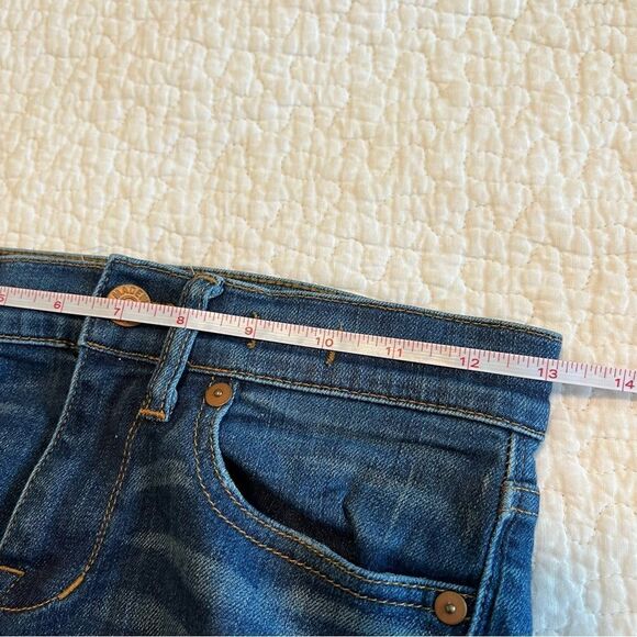 ✨ Madewell Women’s Dark Wash Skinny Skinny Jeans Distressed 24 - Picture 10 of 12